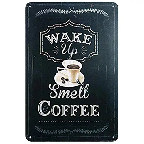 

Coffee Theme Signs Retro Door Wall Decor Tavern Hotel Kitchen Livingroom Bedroom Gift Decor for Tin Signs 8x12 Inch