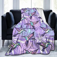 hummingbirds fleece flannel throw blankets for couch bed sofa carcozy soft blanket throw queen king full size for kids adults