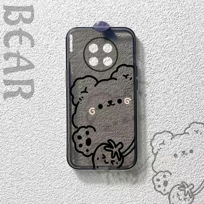 

Cartoon Soft Silicon Case For Huawei P50 P40 Pro+ P30 Mate 40 30 20 Nova 5 6 5G SE 8 9 Pro Enjoy 20 Plus Phone Cover Case