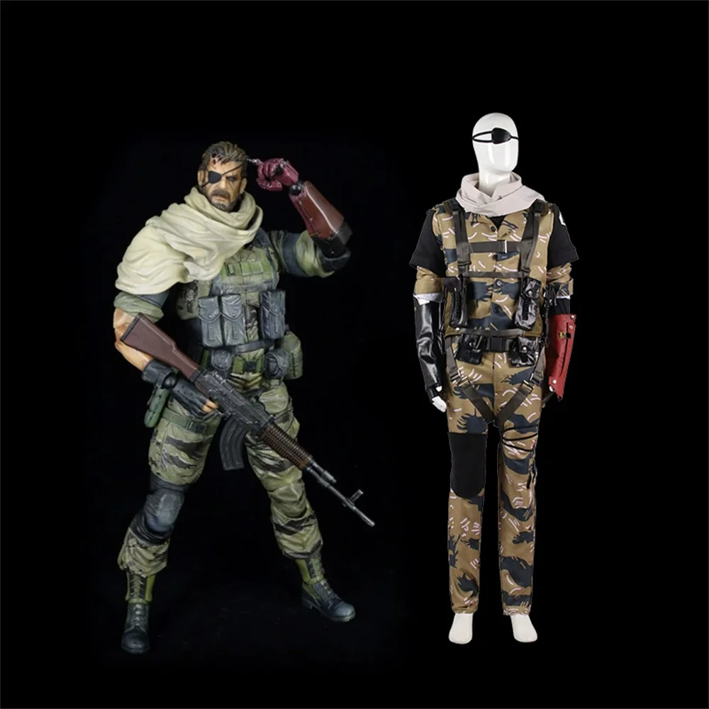 Фото Игра Metal Gear Venom Snake костюмы для косплея мужская боевая форма полный комплект карнавальных нарядов на Хэллоуин №1