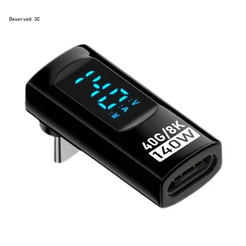 Адаптер USB C «папа-мама» Тип C Адаптер-удлинитель Скорость передачи данных 40 Гбит/с Быстрая зарядка 140 Вт Поддержка видео 8K