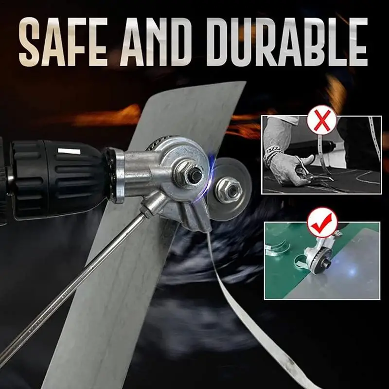 

Electric Drill Plate Cutter Attachment Metal Sheet Cutter Nibbler Saw Cutter Free Cutting Tool Nibbler Sheet Metal Cut Tools