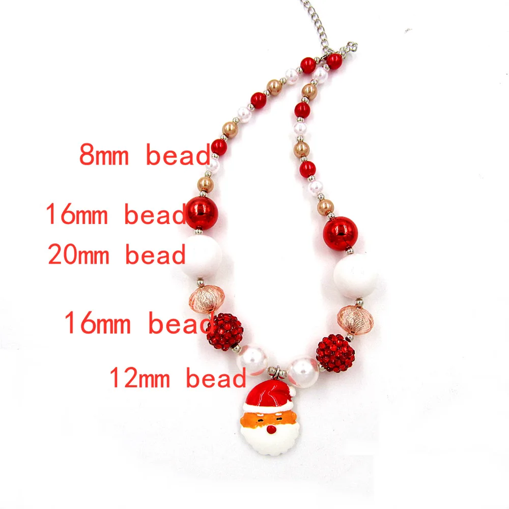 Прекрасный рождественский подарок для детей 8 + 20 мм бусины подвеска с