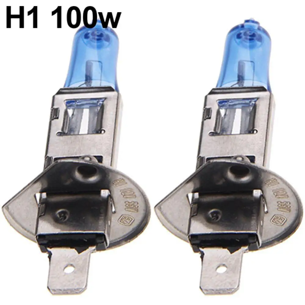 

2Pcs H1/H4/H7 55W/100W Xenon Gas Halogen Headlight White Lamps 12V 5000K Bulbs