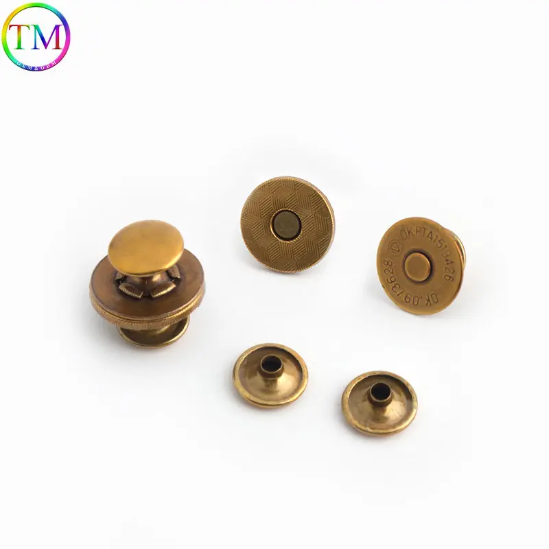 10-50 Pieces Metal Magnetic Fasteners Clasps Magnetic Automatic Adsorption Buckle Bags Buttons Diy Leather Repair Accessories