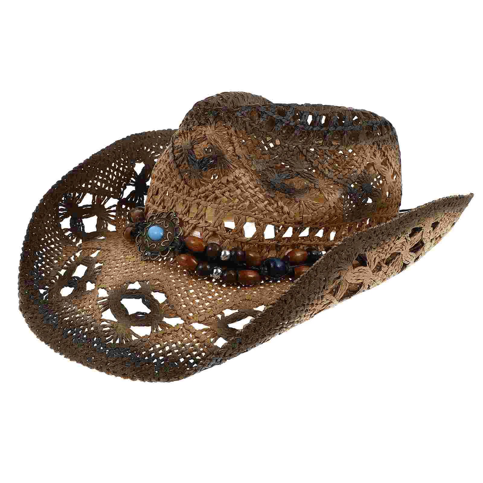 

Denim Straw Hat Summer Men's Cowboy Hats Outdoor Sun Protection Cap Man Women's