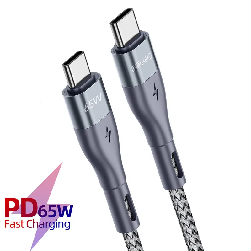 

Кабель для быстрой зарядки мобильного телефона Lovebay USB C-USB Type C PD 65 Вт, зарядный шнур для Xiaomi Samsung Huawei Macbook iPad