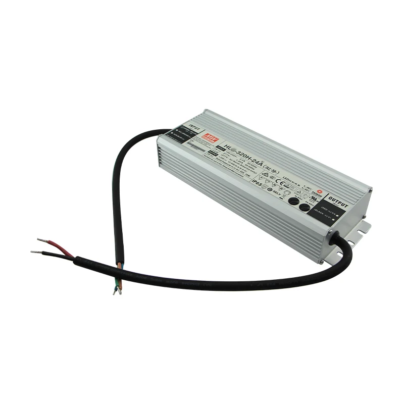 

Meanwell HL-320H-24A 320W 24V 13.34A 7 Years Warranty Constant Current Metal housing Outdoor Use IP65 LED Driver