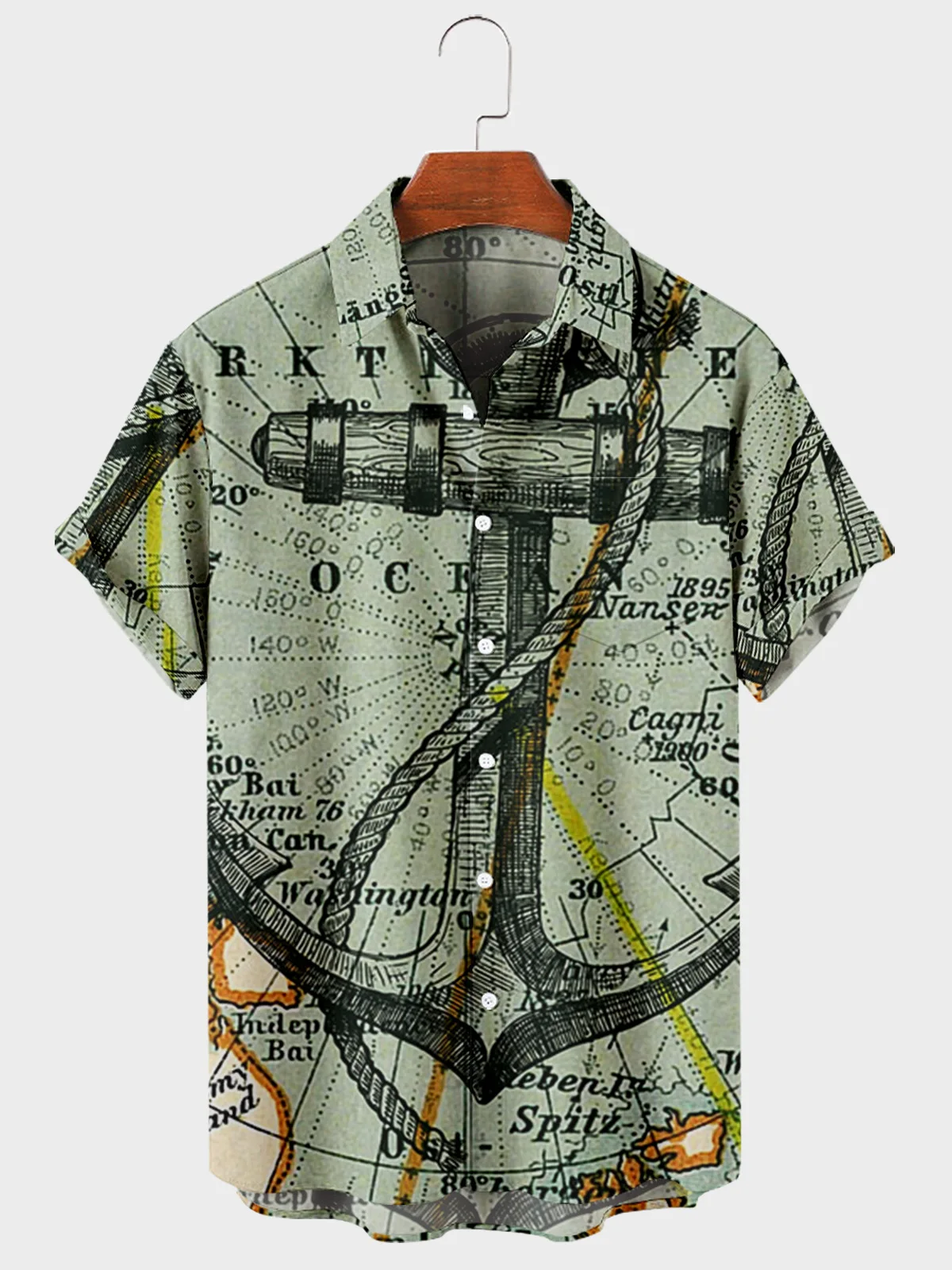 Летняя мужская пляжная одежда повседневная Гавайские черные рубашки с