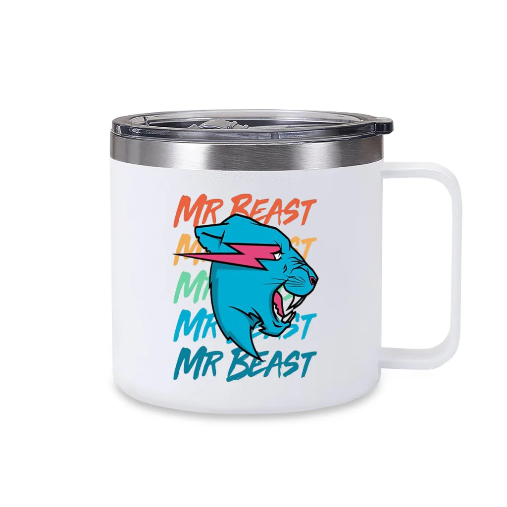 Кофейная чашка с ручкой Beast из нержавеющей стали 304 посуда для напитков