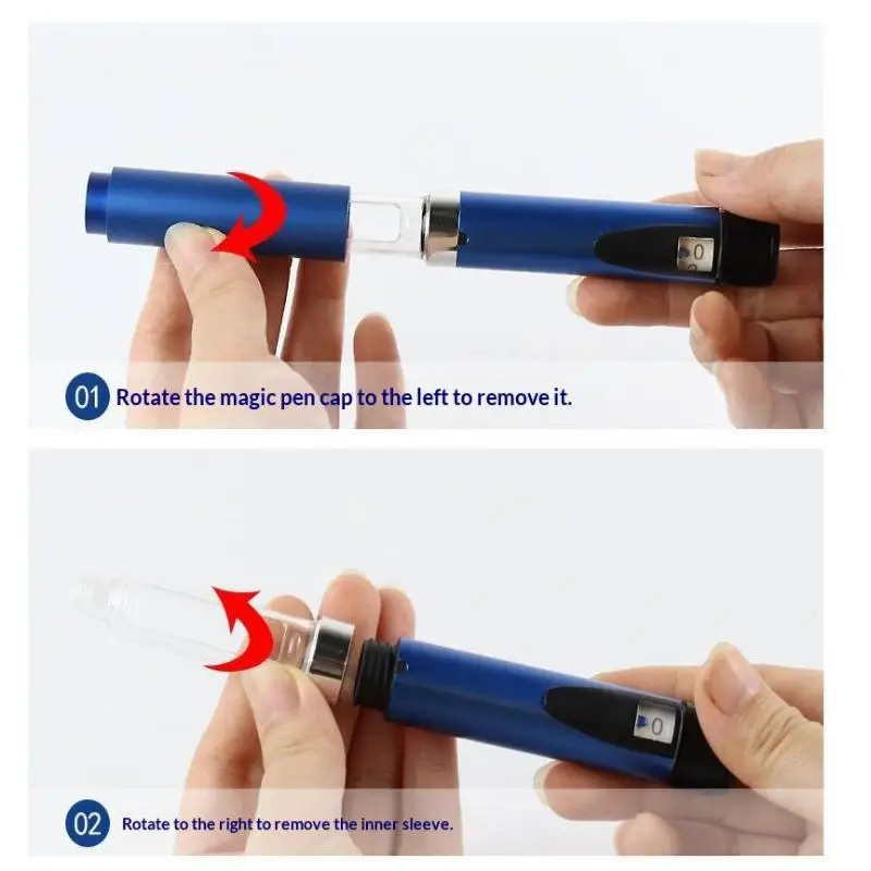 Фото 1 шт. Инъекционная ручка Magic Pen 3 мл, стерильный пустой картридж-флакон, насадка для ручки, набор для точного дозирования инсулина №2