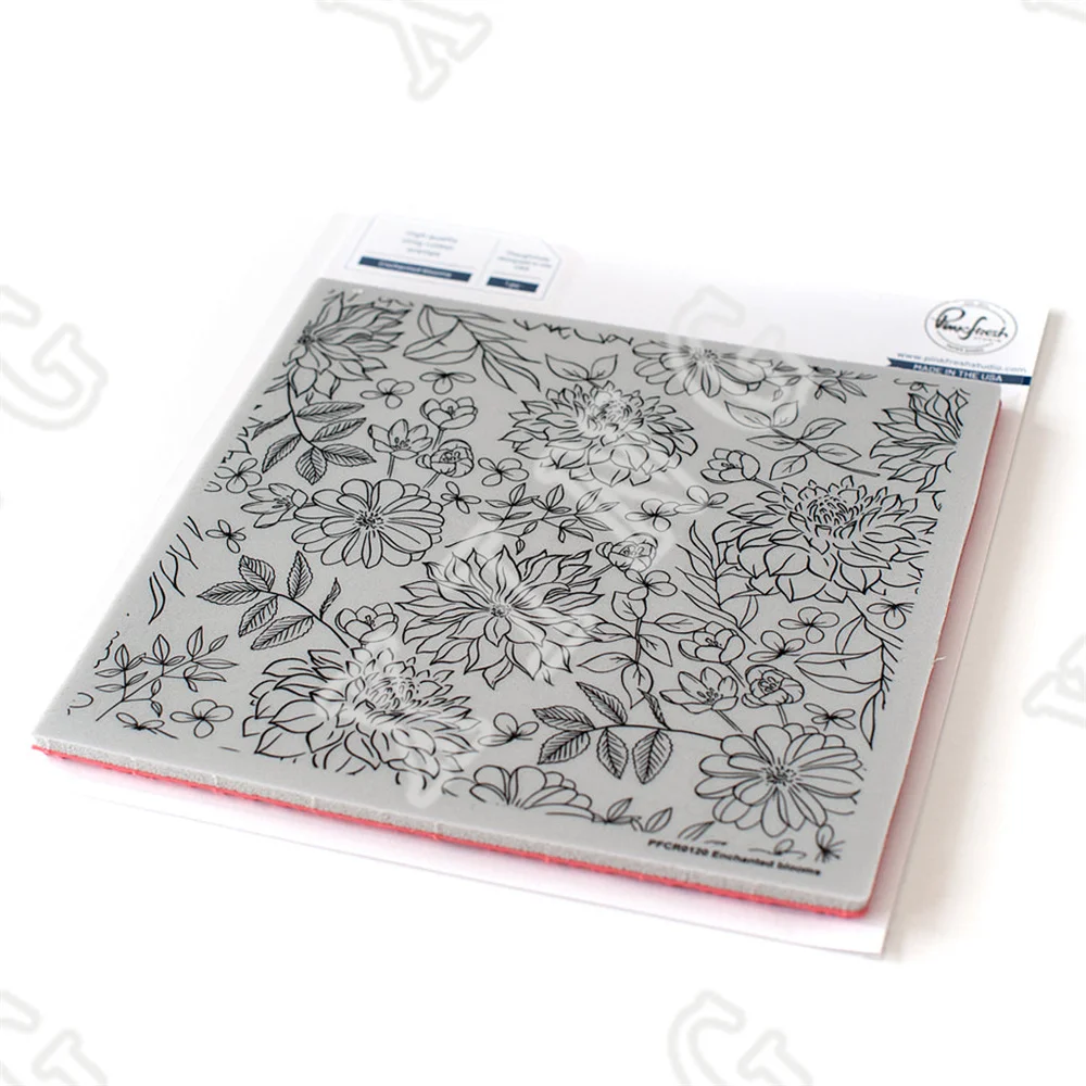 

New Enchanted Blooms Clear Silicone Stamps Cut Die Diy Greeting Card Handmade Template Scrapbook Decoration Craft Embossing Mold