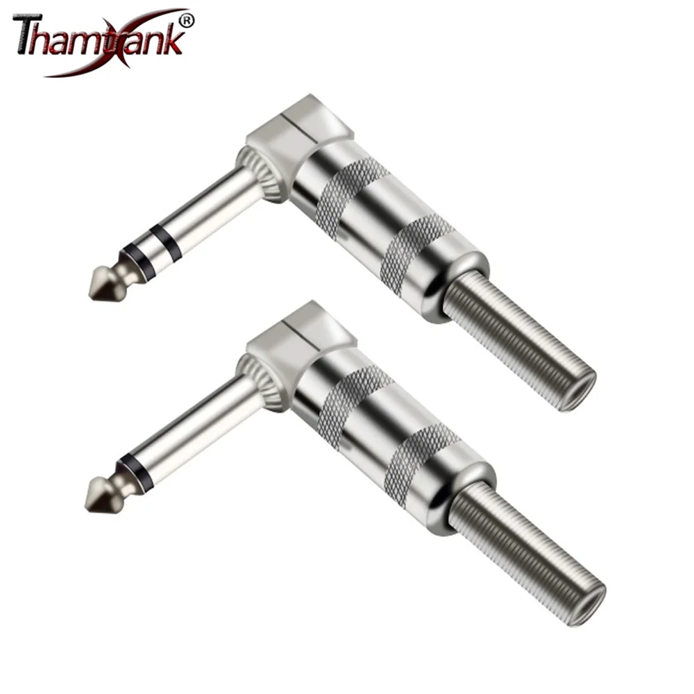 

10 шт., вилки с прямым углом 1/4 дюйма, 6 углов, с пружиной, 6,35 мм, моно/стерео разъем, вилка 6,3 мм для педали электрогитары