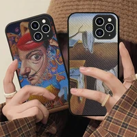 salvador dali painting phone case hard leather case for iphone 11 12 13 mini pro max 8 7 plus se 2020 x xr xs coque