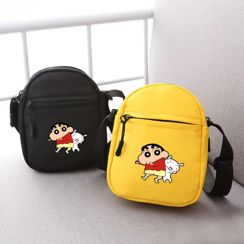 

Japanese Crayon Shin Chan Co Branded Bag Cute Cartoon Anime Mobile Bag Zipper One Shoulder Crossbody Bag Female