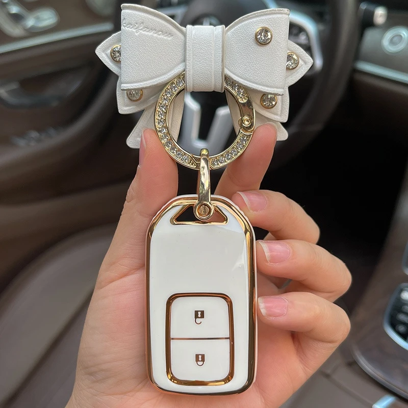 Чехол для автомобильного ключа-Лука Для Honda XRV VEZEL Jazz Fit LIFE Crosstour HRV City Crider Crv 3 Accord Civic