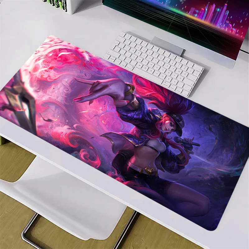 

Коврик для мыши игровой Akali League Of Legends LOL, классный Противоскользящий HD-протектор для рабочего стола, коврик для клавиатуры, офисные аксессуа...