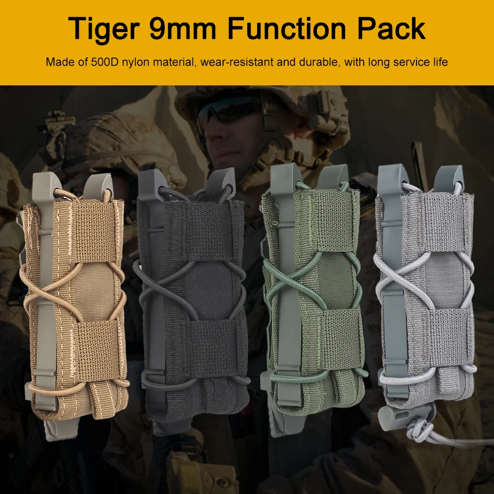 

Портативный уличный чехол для магазина, Износостойкий чехол с держателем для фонарика, для походов, скалолазания, охоты, 9 мм