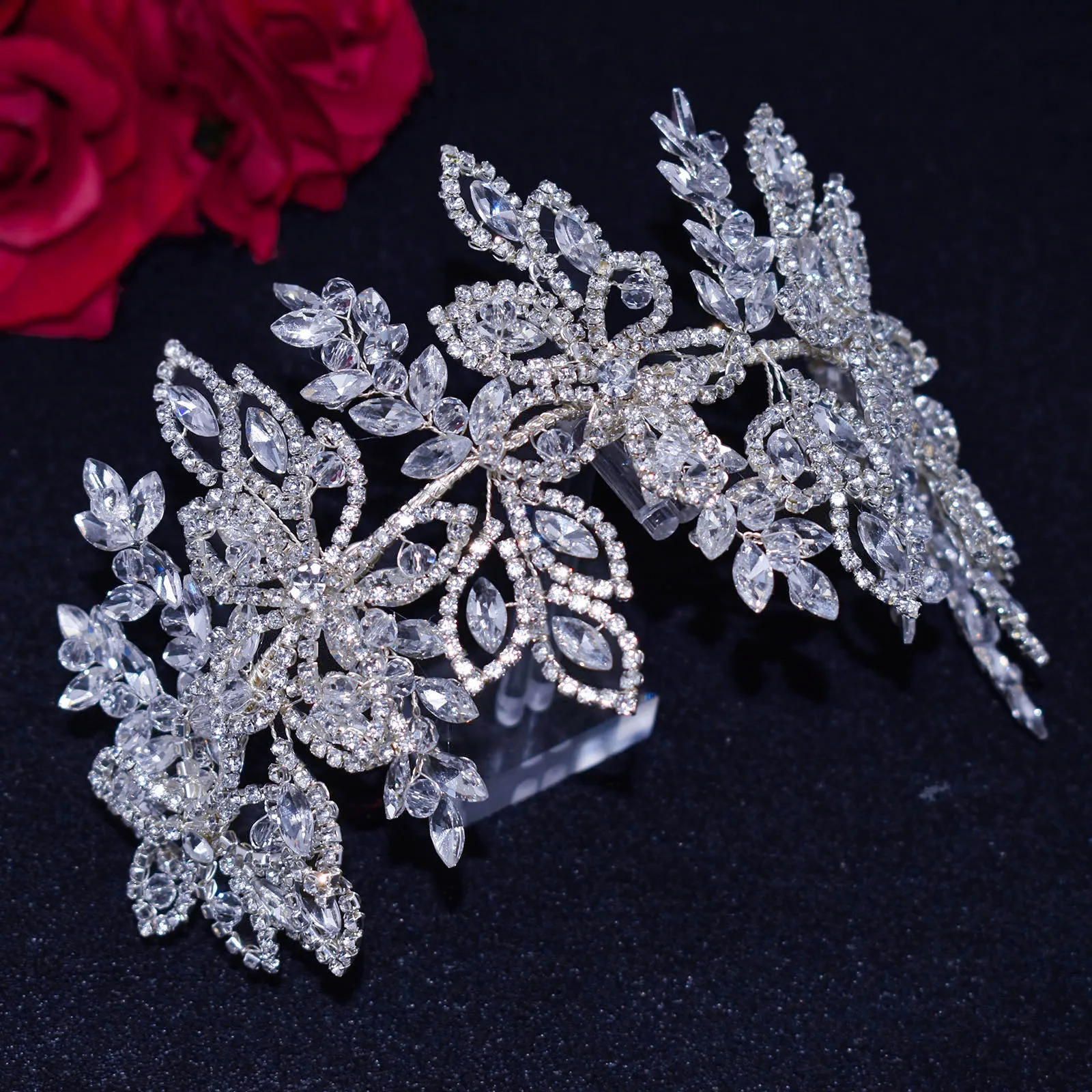 DZ087 хрустальные свадебные аксессуары для волос свадебного головного убора