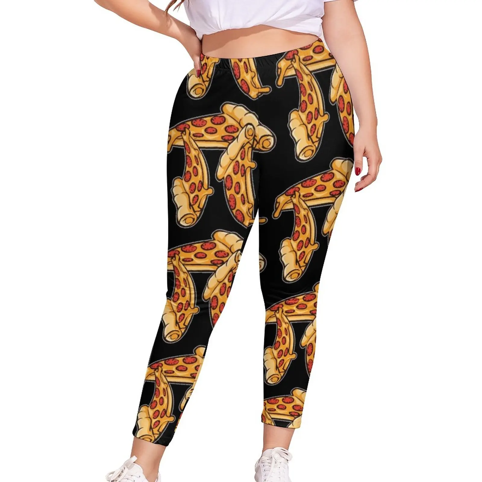 

Pizza Leggings Food Lift Dropshipping Legging Athletic Training Lady Pants