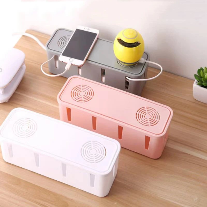 

1 Pcs Wire management socket organizer, household plug and cable storage box