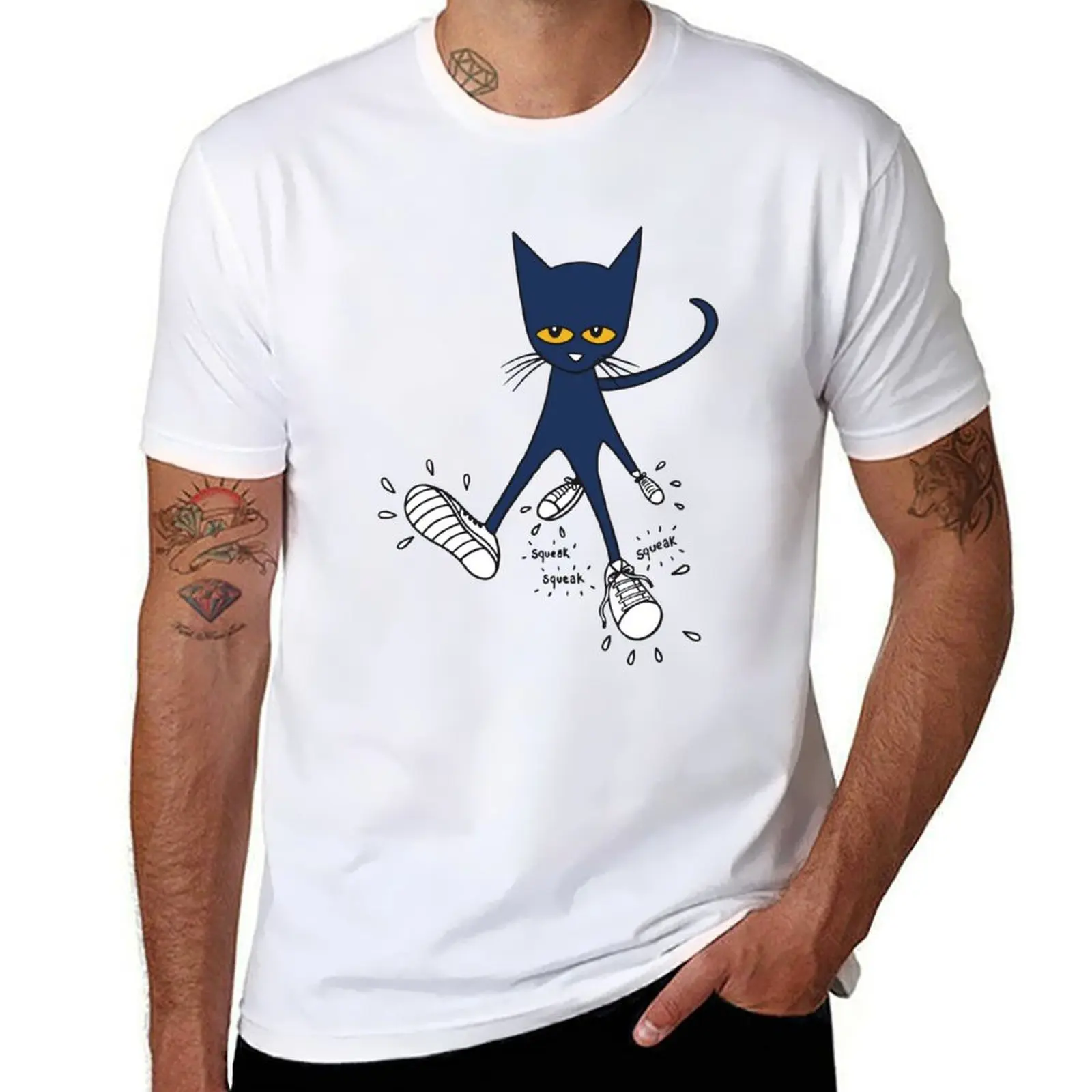 Футболка Pete the cat роскошная одежда винтажная аниме-рубашка мужская
