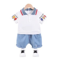 new summer fashion baby clothes suit children boys girls sports t shirt shorts 2pcssets toddler casual costume kids tracksuits