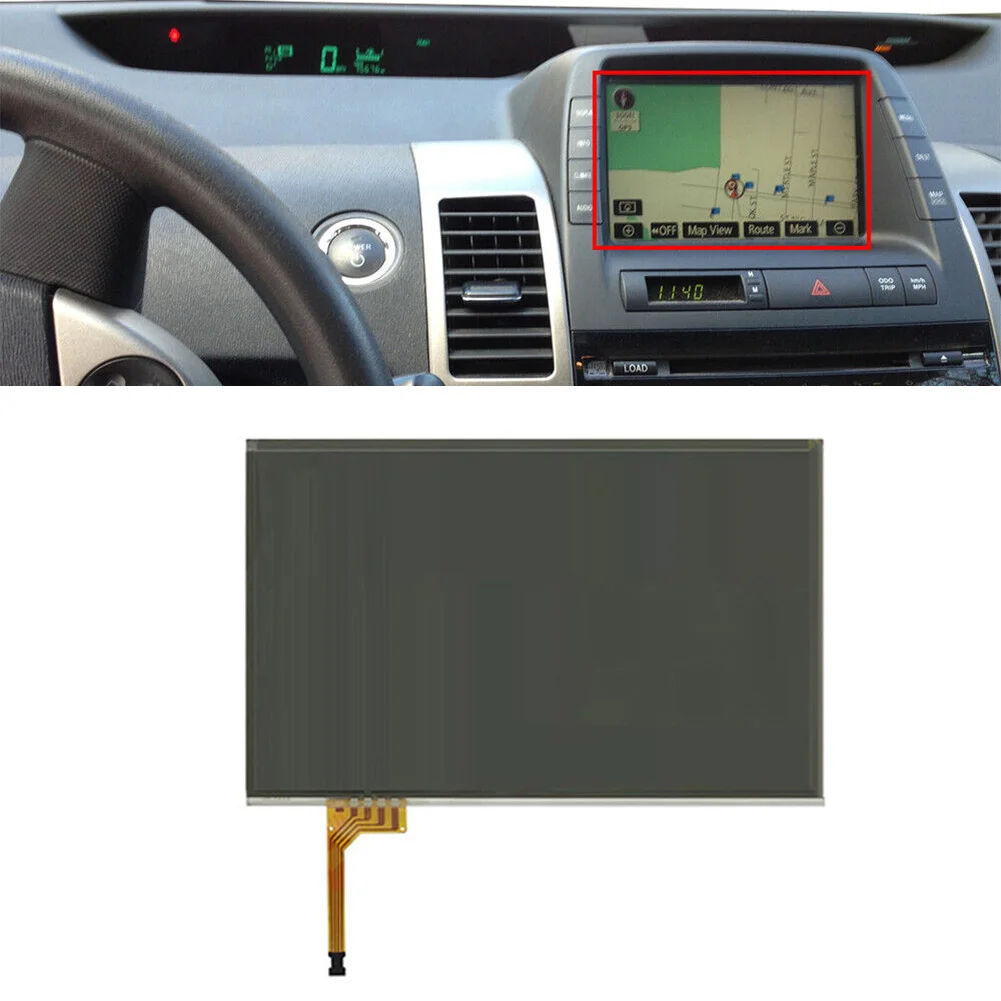 

1pc 7.3inch Touch Screen Digitizer 2004-2009 4-Pin 5V #LTA070B510F For Lexus For Toyota For Prius Hybrid Sedan Fit All MFD