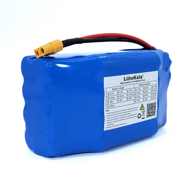 Liitokala 36V 4.4Ah 5.2Ah 6Ah 6.8Ah 2 wheel electric scooter self balancing 18650 lithium battery pack for Self-balancing Fits |