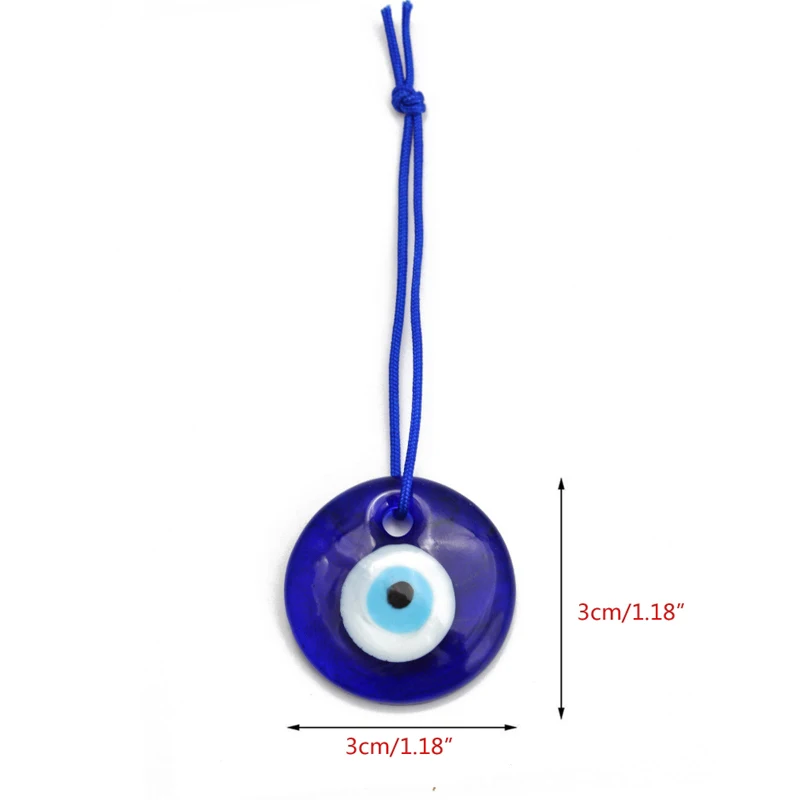 Счастливый турецкий греческий синий глаз подвеска синяя лампа стеклянный