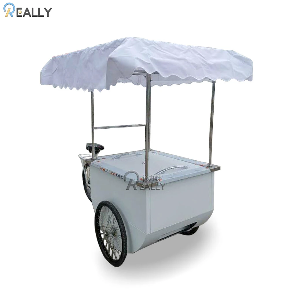 

Hard Soft Ice Cream Popsicle Lolly Sorbet Bicycle Bike With Sunshade And Customized Color