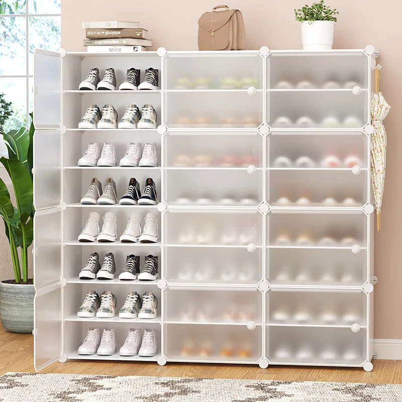 

Organizer Shoe Shelf Home Entrance Large-capacity Storage Artifact Space-saving Multi-layer Dust-proof Shoe Cupboards Furniture