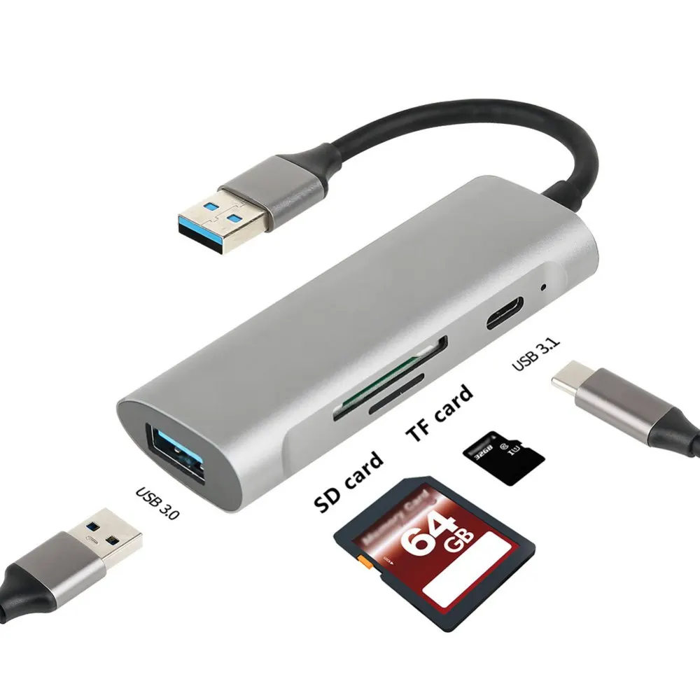 

USB C Hub Docking Station Multiport Adapter Portable USB 3.0 Port USB C HUB Type C Splitter