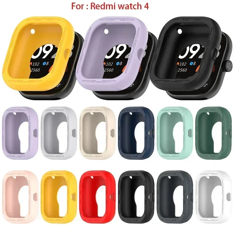 Защитный чехол для смарт-часов Redmi Watch 4 силиконовый бампер защитная рамка Xiaomi