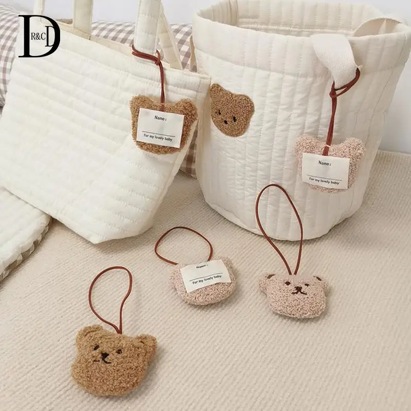 

1 шт. милый мультяшный плюшевый медведь голова брелок помпон автомобильный брелок для ключей Женская девочка сумка подвеска брелок ювелирн...