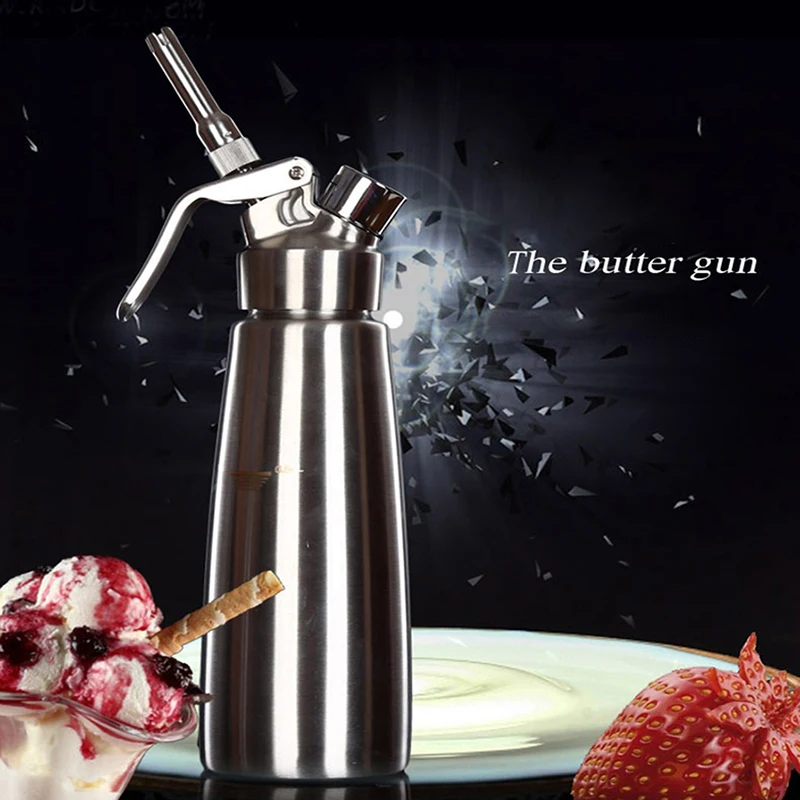 

500ml Cream Gun Siphon Whipped Cream Dispenser Cream Foaming Gun Kitchen Accessories Tools +Nozzle whipped cream Kitchen Tools