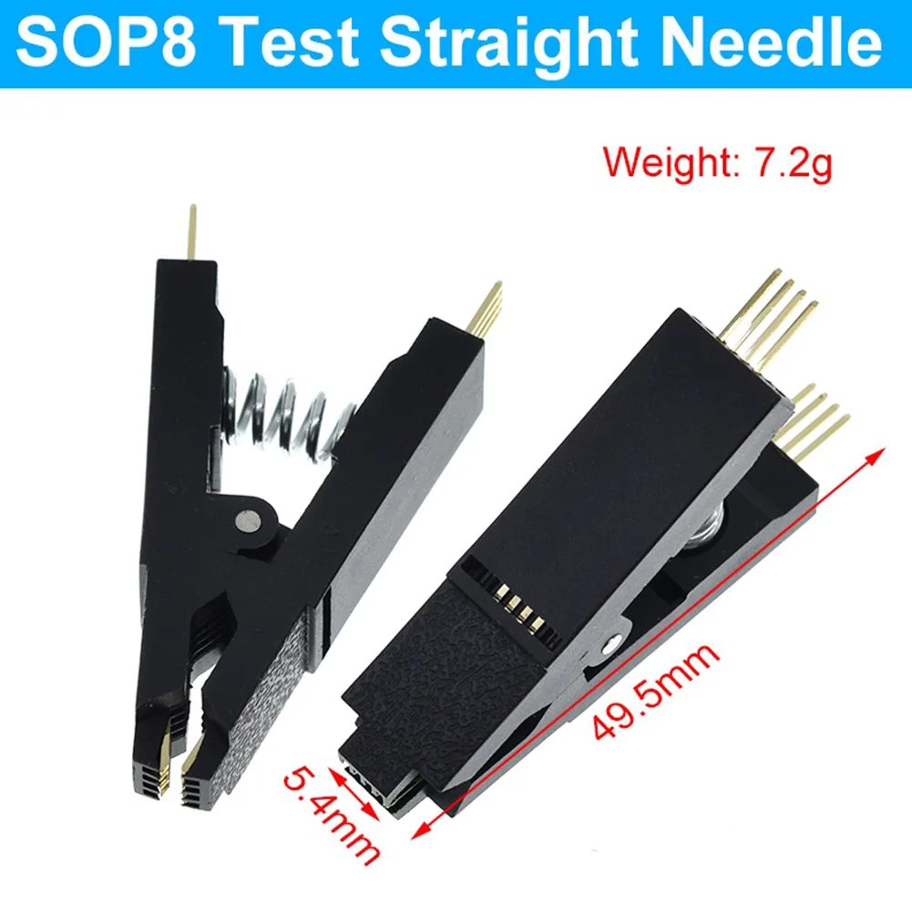 

Accessories Test Clamp IC Test Clamp Useful 2pcs Chip Clip Portable Practical SOP8 SOP16 Straight Foot/curved Foot