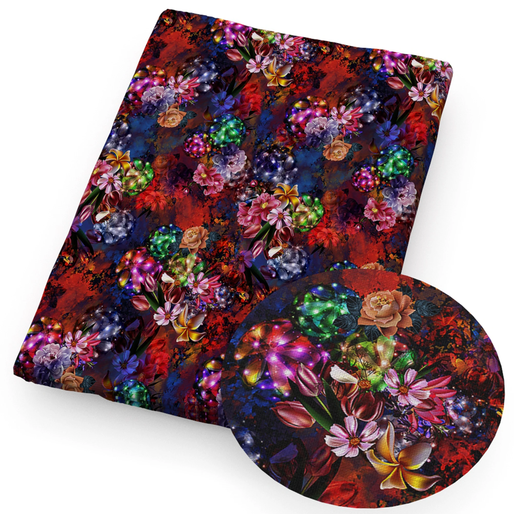 Ткань из полиэстера и хлопка для купальников 50*145 см