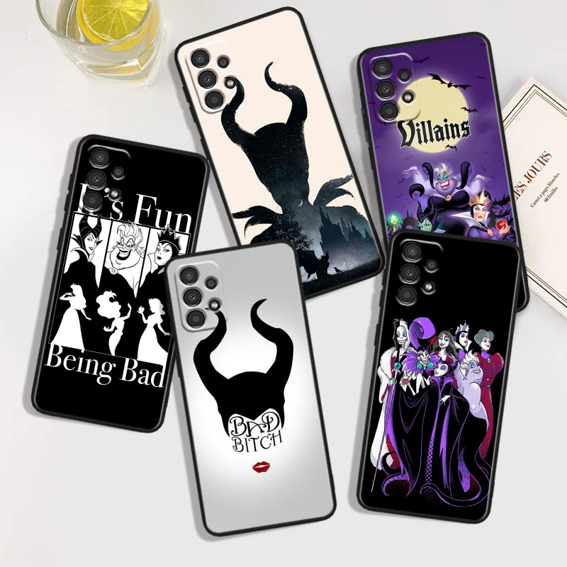 Чехол для телефона с изображением злодейки Диснея ведьмы плохо Samsung A54 A53 A52S A34 A33 A73