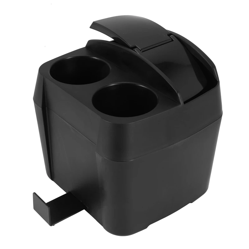 

Car Center Organiser Box, Trash Can with Lid Cup Holder Car Garbage Bin Universal Automotive Storage Pockets