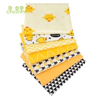 printed twill cotton fabricyellow serie patchwork cloth for diy sewing quilting bab childrens beddinghome textiles material