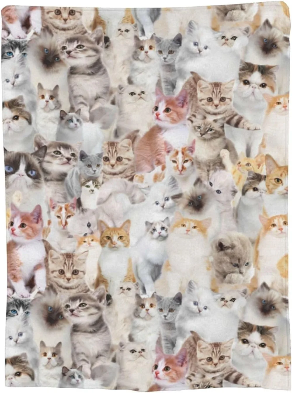 

Пушистое плед с котом из полиэстера/хлопка