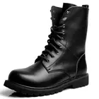 Мотоциклетные ботинки из натуральной кожи, мужские ботинки для пустыни, армии США, охоты, тактические военные ботильоны, зимняя черная обувь, мужские ботинки для пустыни