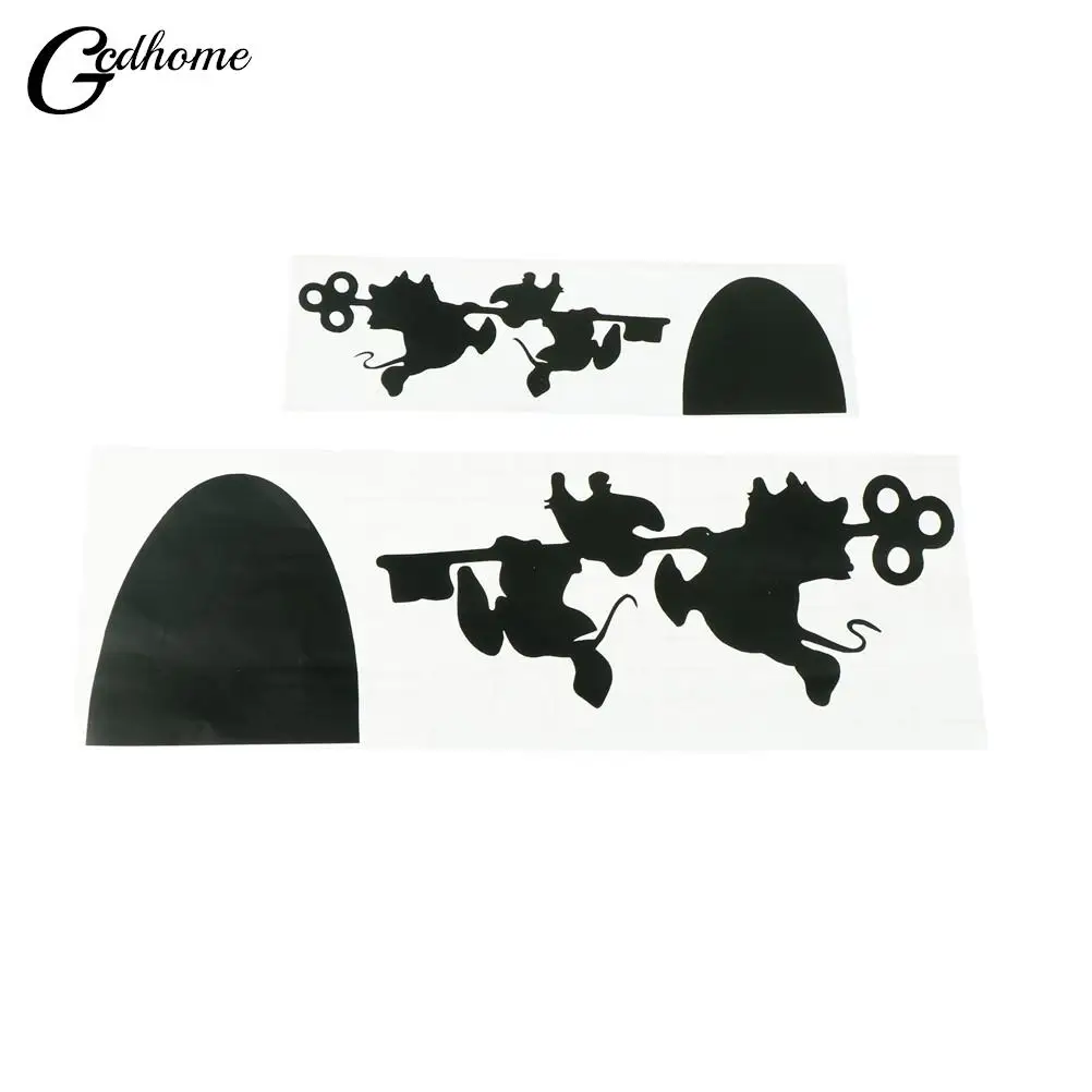 

Виниловые наклейки на стену Jaq And Gus Mouse, домашний декор, настенные наклейки Золушки, День матери, Джек и Гус, Мультяшные автомобильные наклейк...