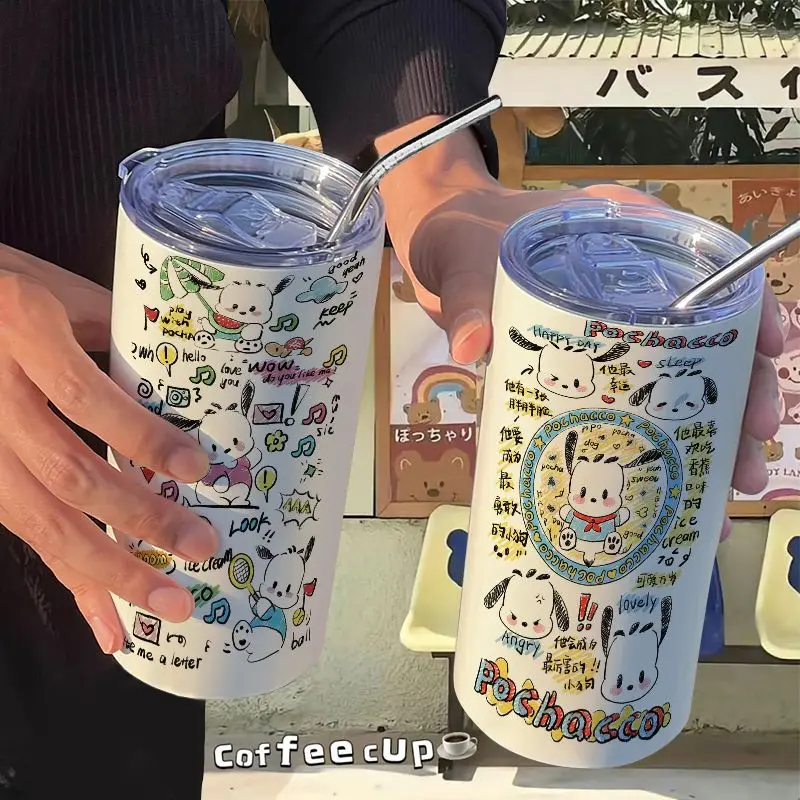 

Кофейная кружка из нержавеющей стали с граффити, с капюшоном