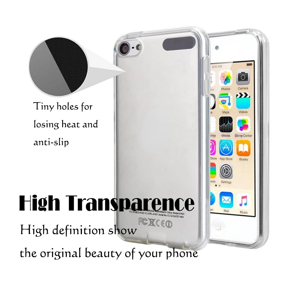 Transparent Soft TPU Case Sfor For Apple Ipod Touch 5 6 7 Case Slim Silicone Clear Protective For Ipod Touch 7 Back Capa Cover