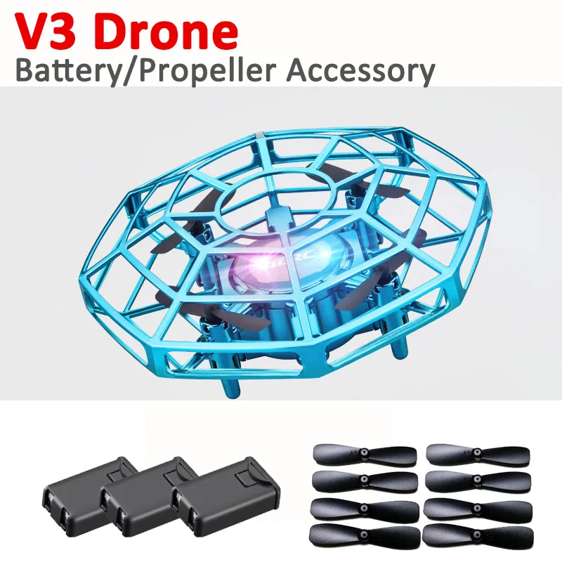 

V3 Mini Drone Quadcopter UFO Spare Part 3.7V 300mAh Lipo Battery Propeller Props Main Blade 4DRC V3 RC Helicopter Accessory