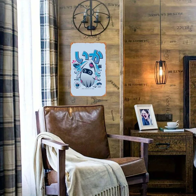 Декоративный постер для стен из металлического олова бара ресторана