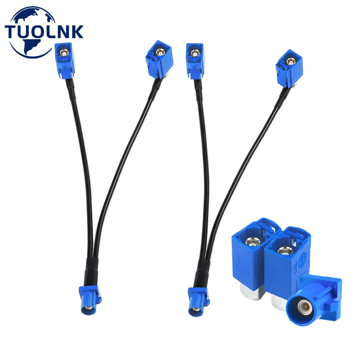 

2 шт., Y-образные коаксиальные кабели Fakra C, 6 дюймов (15 см)