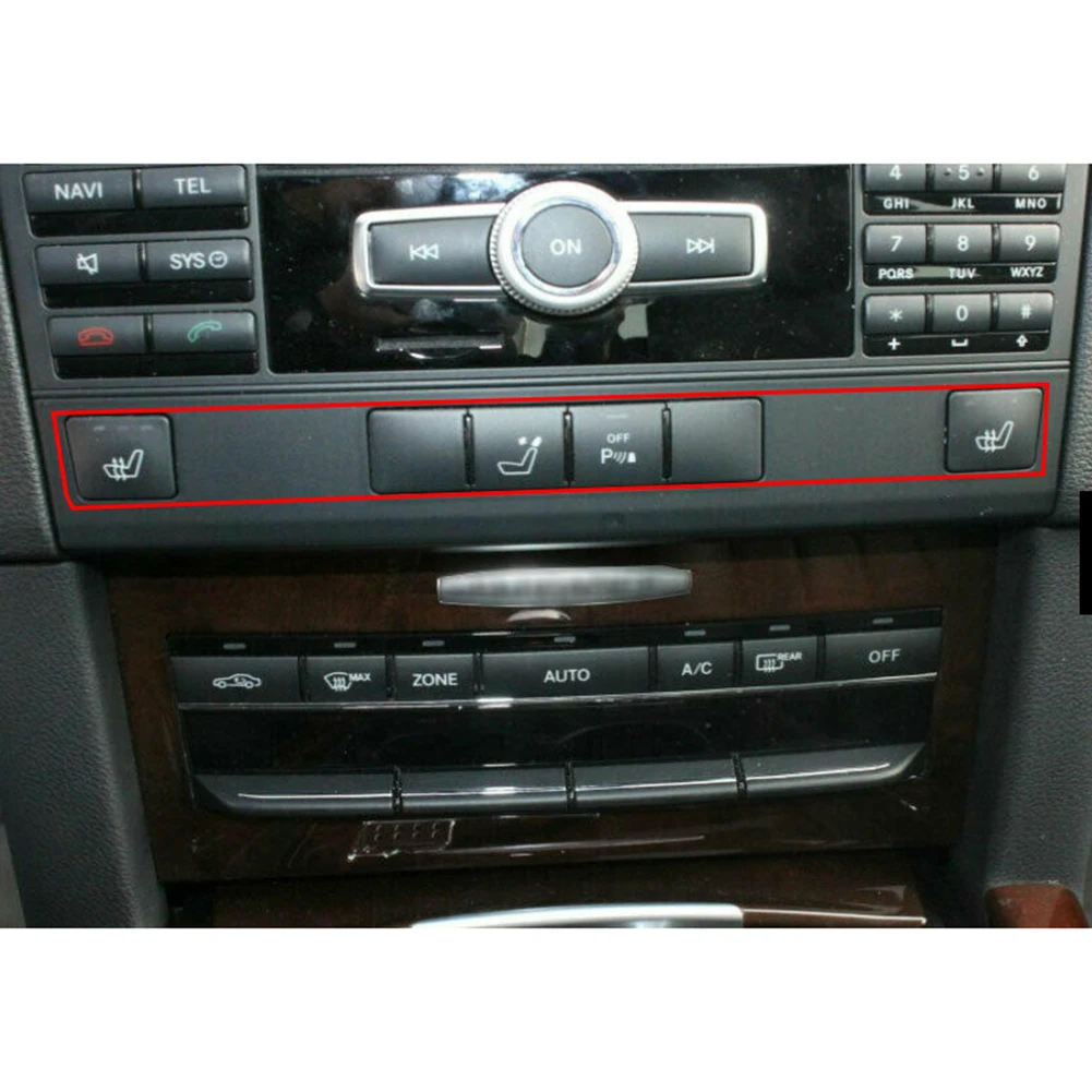 

6 шт., декоративные кнопки для Benz E-Class W212 2010-2014 ABS